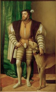 Keisari Karl V. nuotta-aluksella Ulmer Dogge